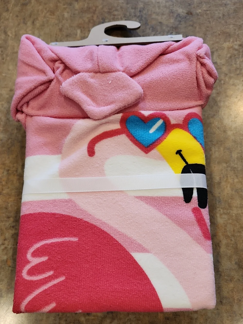 Flamingo Hooded Towel